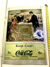 PLAQUE TOLE PUBLICITAIRE COCA
