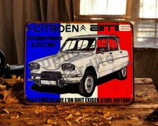 plaque métal vintage Citroën Ami 6