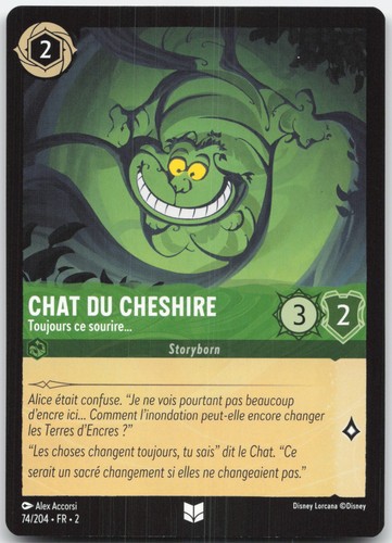 Carte lorcana chat cheshire - chat,