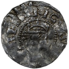Coin - France - Henri II - Denierarius - Strasbourg - 1002-1014 - Silver