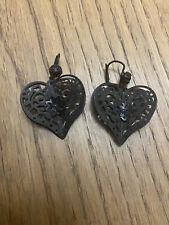 Boucles d'oreilles Coeur Noir GAS BIJOUX