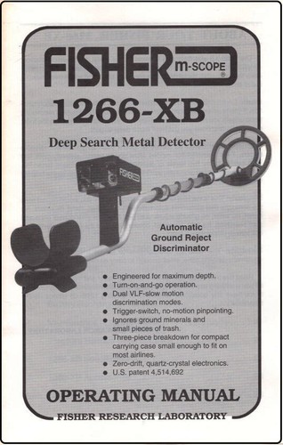 Fisher 1266 metal detector - fisher,