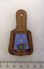 FRANCE ABC ARME BLINDÉE CAVALERIE - insigne  4° Régiment de Chasseurs avec cuir
