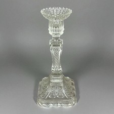 Chandelier Bougeoir Verre Sculpté Ancien Art Nouveau Début XXème Siècle