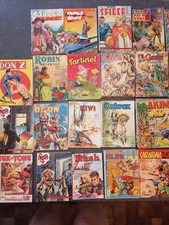 lot de 28 magazines de bandes dessinées d'aventures vintage des années 1970
