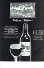 Publicité Advertising 088  1973   Pétrus Desbois   vins chateau Saint Gorges