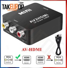 Adaptateur Convertisseur AV2HDMI RCA vers HDMI CVBS HD 1080p 4k HDTV DVD + Cable