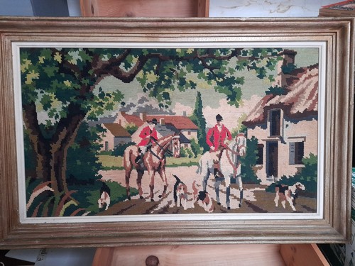 Canevas scene chasse a - de,