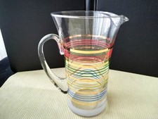 Carafe à eau , pichet en verre   Vintage