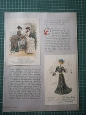 ZH087 page magazine circa 1940 reproduction dessin mode robes
