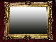 Miroir Baroque Mural Or