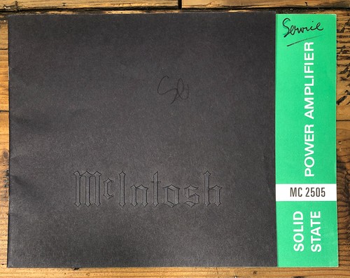 Mcintosh 2505 amplifier - mcintosh,