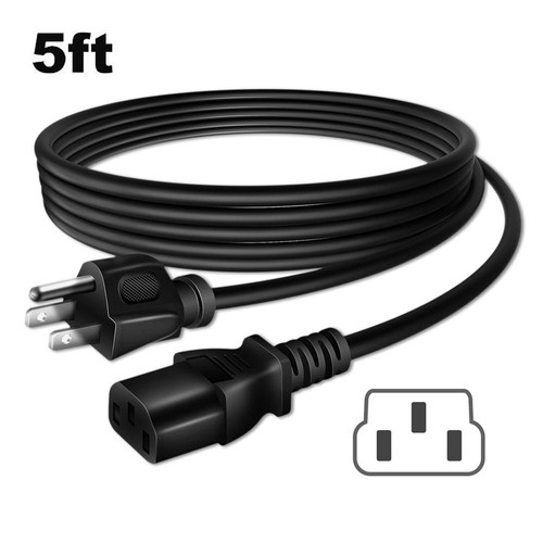5ft power cord cable - 5ft, ul