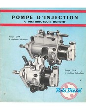 ▄▀▄ Brochure Pompe Injection distributeur Rotatif Type DPA ▄▀▄