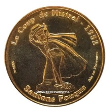 Monnaie de Paris 13.Aix en Provence. Santons Fouque - Le coup de mistral 2009