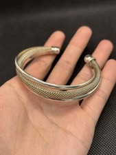 Bracelet Manchette En Argent