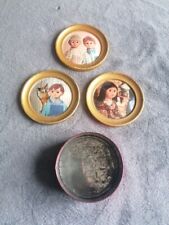 RARE Boîte Ancienne + 3 Couvercles Ortf Nicolas Et Pimprenelle 