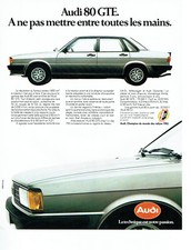 Publicité Advertising 078  1983    Audi 80 GTE