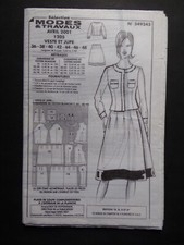 § patron MODES ET TRAVAUX 04/2001 veste et jupe pour femme