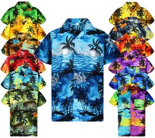 Funky Chemise Hawaïenne Surf Couleurs Variées Différentes Tailles