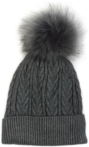 Bonnet chaud tressé - , avec