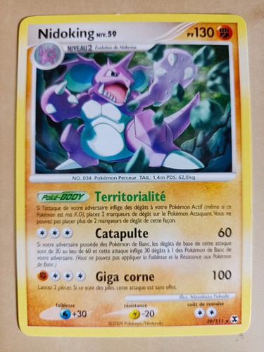 Carte pokémon 111 - carte, nidoking