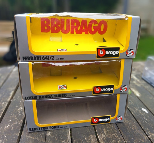Boite vide burago f1 - vide, 1/24