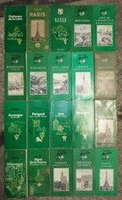C2- lot de 20 guides MICHELIN vert vosges pyrenees bretagne cote d'azur paris