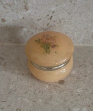 Coffret, Boite en Albâtre Italie . Bijoux, Poudre , Vintage, Collection