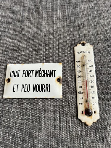 Lot plaque emaillee utilite - plaque, d'utilite