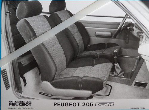 Photo presse peugeot 205 gti - photo,