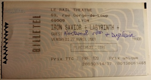 Iron savior ticket billet - savior,