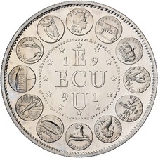 France, Médaille, Ecu Europa, Marianne, 1991, Cupro-nickel, FDC, Rodier