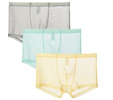 Boxer Sexy pour Hommes Pantalons Transparents Transparents sous-v괥ments Linge...