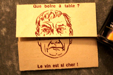 ANCIENNE PUBLICITAIRE PLIABLE HUMORISTIQUE LA BOISSON IDEALE DES FAMILLES 1900