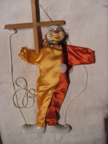 Marionnette clown fils - marionnette,