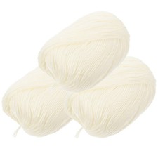 3 Rolls Fil Tricotin De Coton