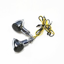 Clignotant LED moto chromé pour vélo vintage rétro Sportster Dyna Cruiser