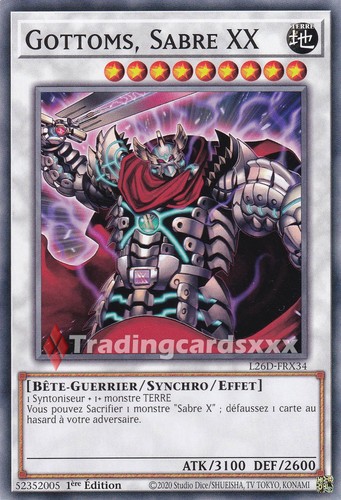 Gottoms sabre xx - yu-gi-oh!, gottoms,