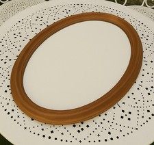Miroir ovale cadre en bois