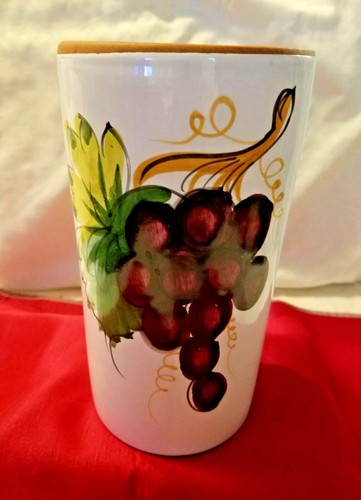 Handpainted terra cotta - cotta, wine
