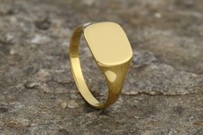 Bague chevalière coussin