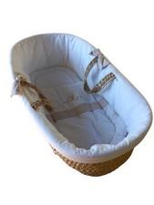 Couffin bébé  "Leipold"  en fibre naturel complet