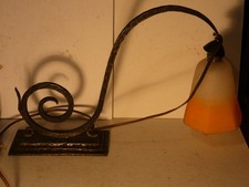 LAMPE ART DECO DESIGN FER