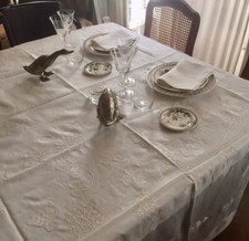 Nappe Porthault en organdi et