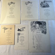 Lot de 6 Menus Restaurants