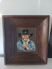 Peinture Signé J BOREL Émaux Sur Pierre