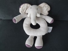 doudou hochet éléphant gris