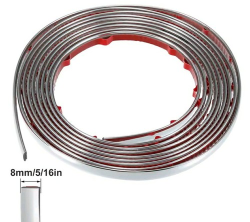 Bande chrome largeur 8mm - 5m,