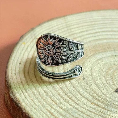 Bague femme tournesol - bague,